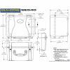 Seahorse SE-540 Waterproof Case - Technical Drawing